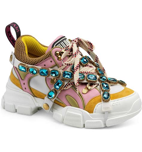 nordstrom gucci sneakers|gucci bedazzled sneakers.